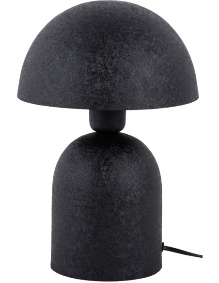 Lampe champignon noire en fer 21x21x30 cm Boaz
