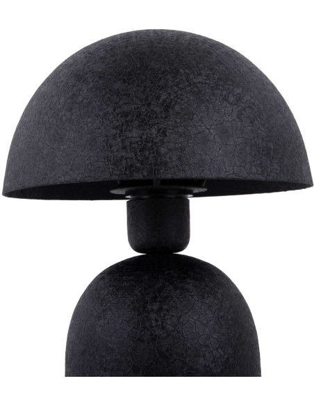 Lampe champignon noire en fer 21x21x30 cm Boaz