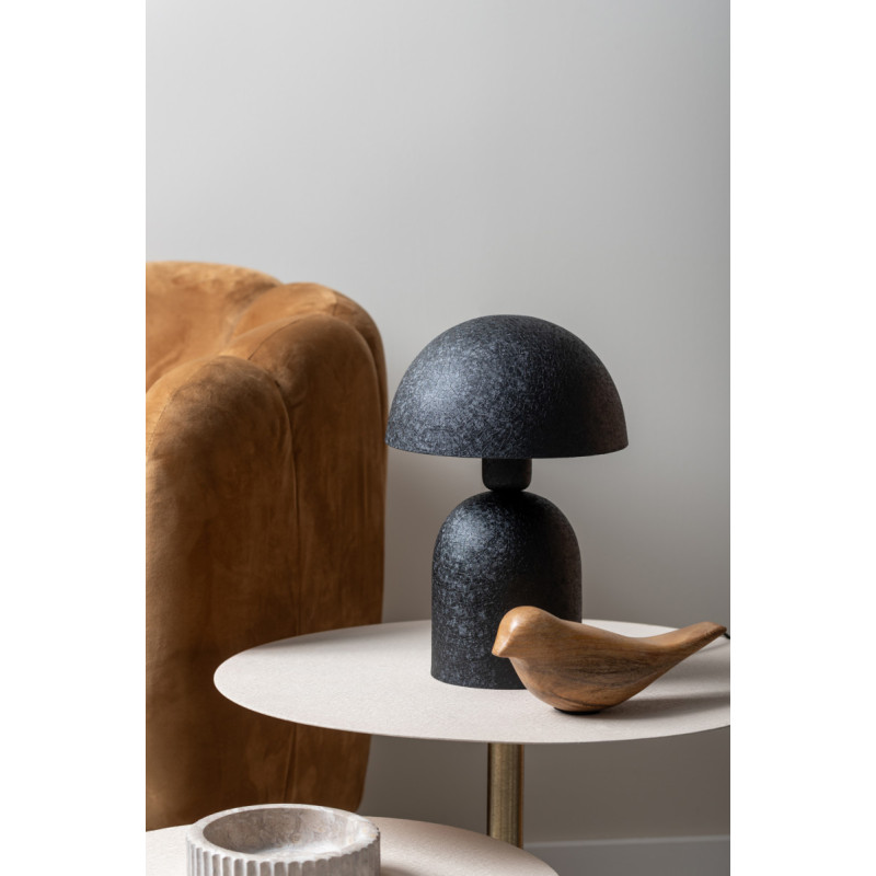 Lampe champignon noire en fer...