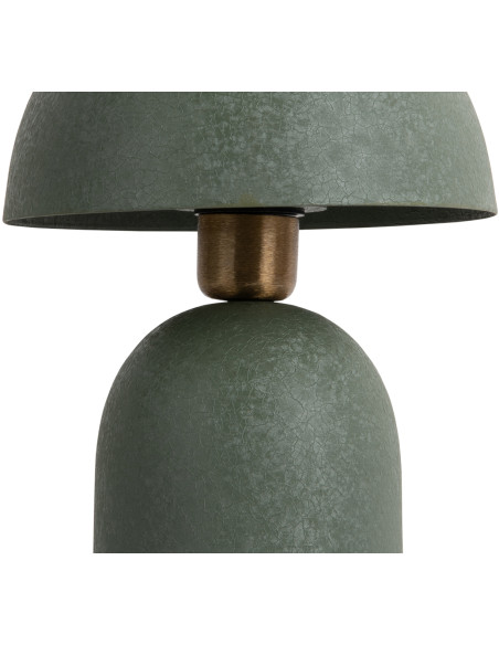 Lampe champignon verte en fer 21x21x30 cm Boaz