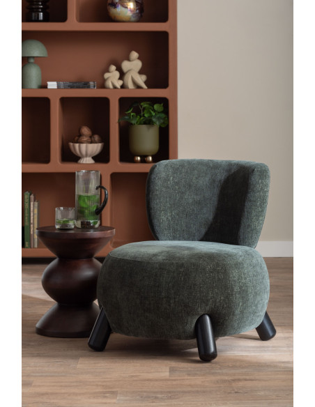 Lampe champignon verte en fer 21x21x30 cm Boaz