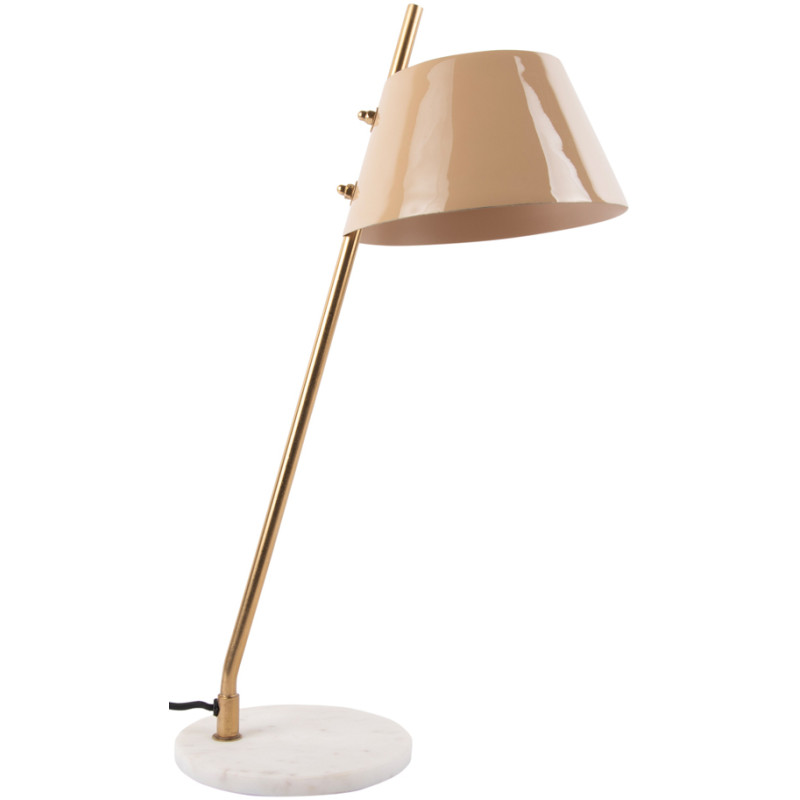 Lampe de bureau design marron pied...