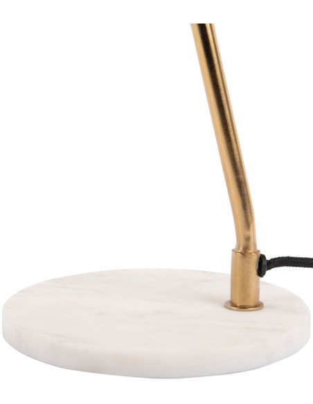 Lampe de bureau vert sauge pied marbre 33x19x53 cm Savvy