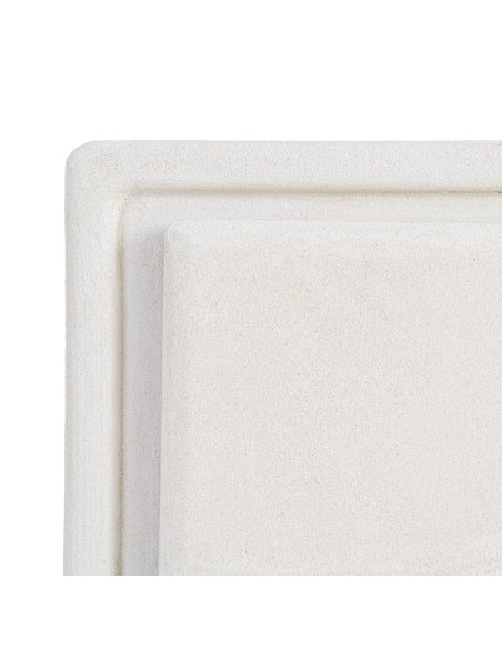 Buffet blanc 3 portes relief MDF 120x38x70 cm Wilma
