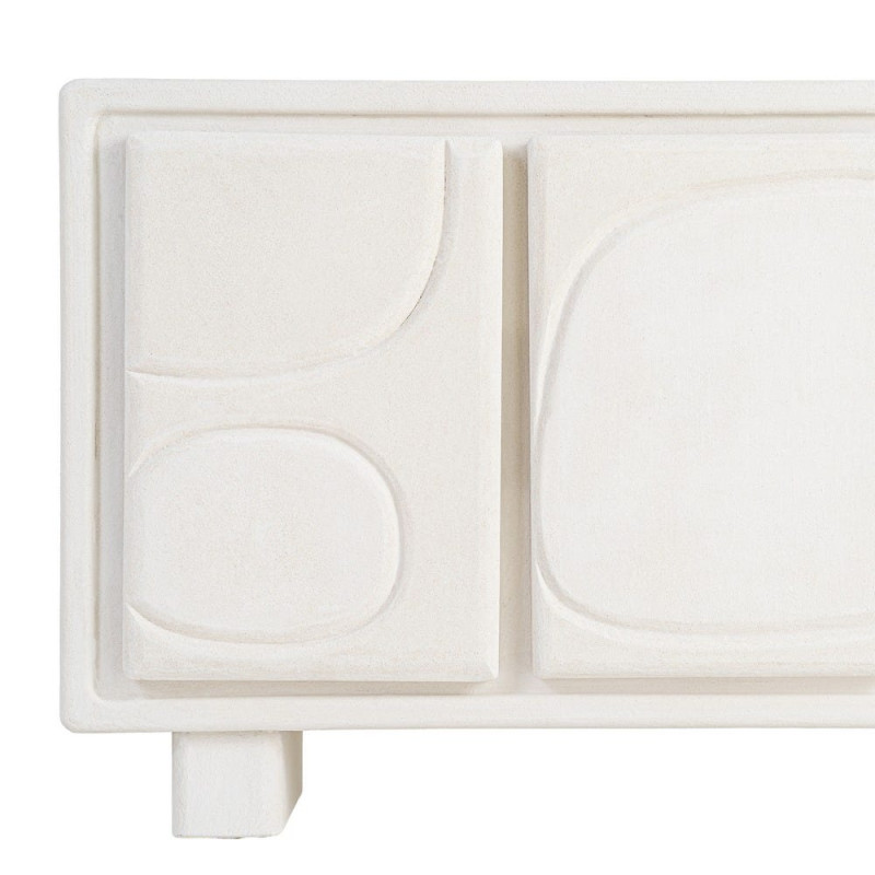 Buffet blanc 3 portes relief MDF...