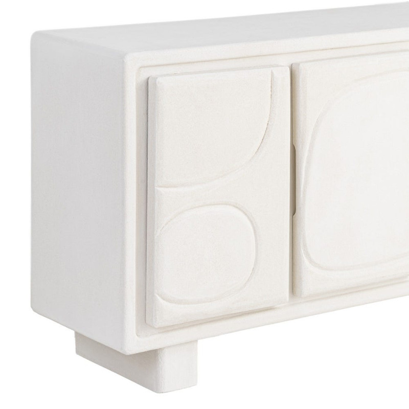 Buffet blanc 3 portes relief MDF...
