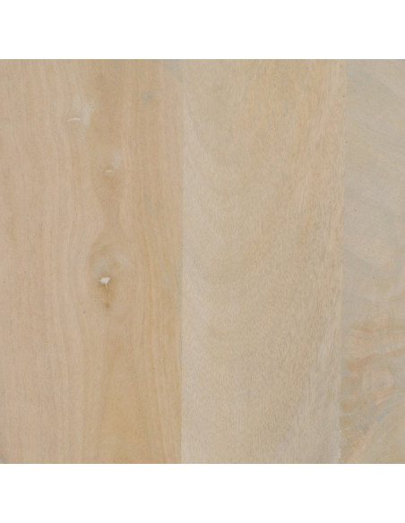Armoire de rangement bois de manguier blanchi 2 portes 90x40x138 cm Batel