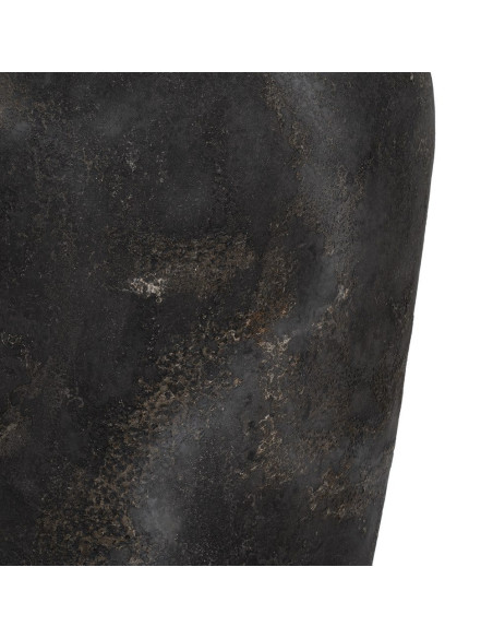 Grand vase extérieur gris anthracite fibre-ciment 62x62x120 cm Marvao