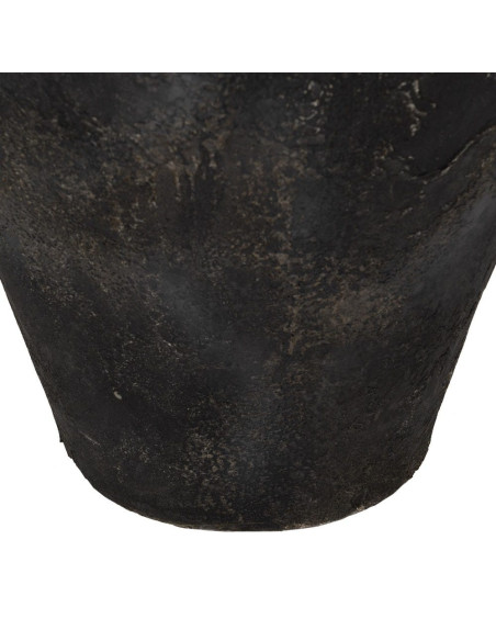Grand vase extérieur gris anthracite fibre-ciment 62x62x120 cm Marvao