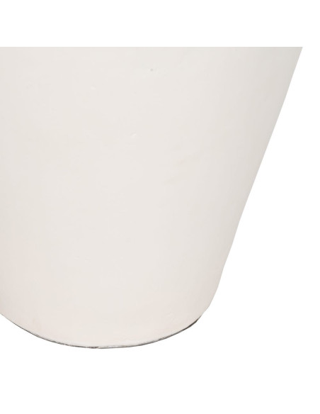 Grand vase blanc terre cuite 51x51x100 cm Nabeul