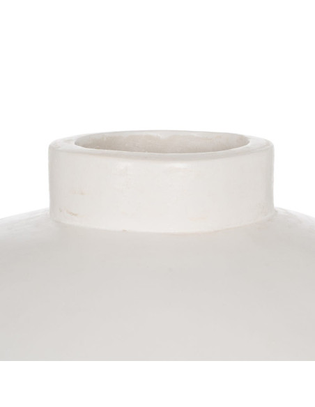 Grand vase blanc terre cuite 51x51x100 cm Nabeul