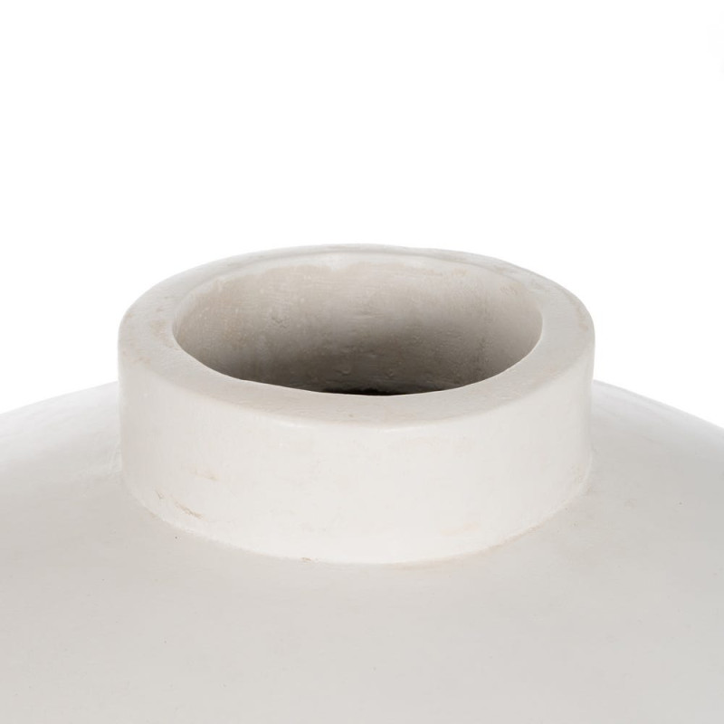 Grand vase blanc terre cuite...