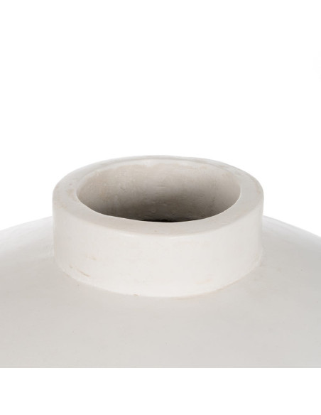Grand vase blanc terre cuite 51x51x100 cm Nabeul