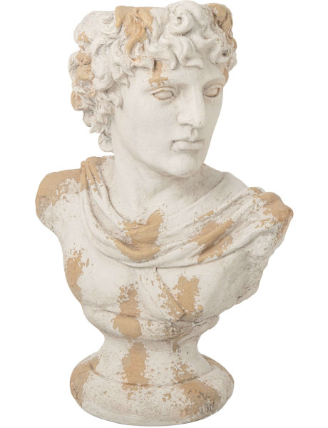 Buste antique jardin magnésium écru beige 49x31x78 cm Mikra