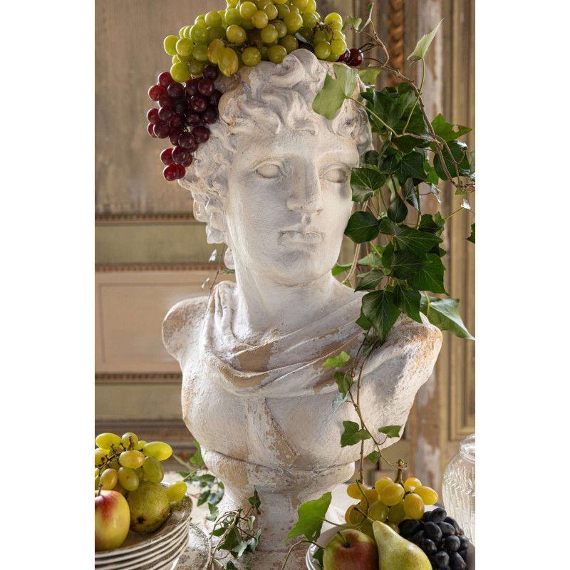 Buste antique jardin magnésium écru...