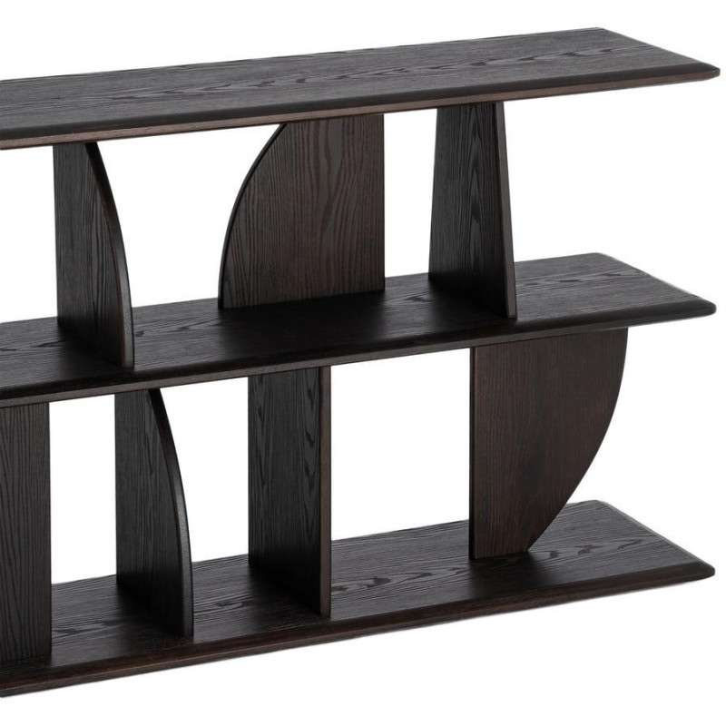 Étagère basse design bois d’hévéa...