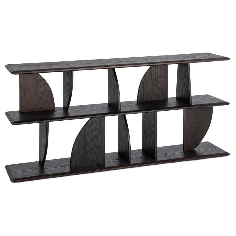 Étagère basse design bois d’hévéa...