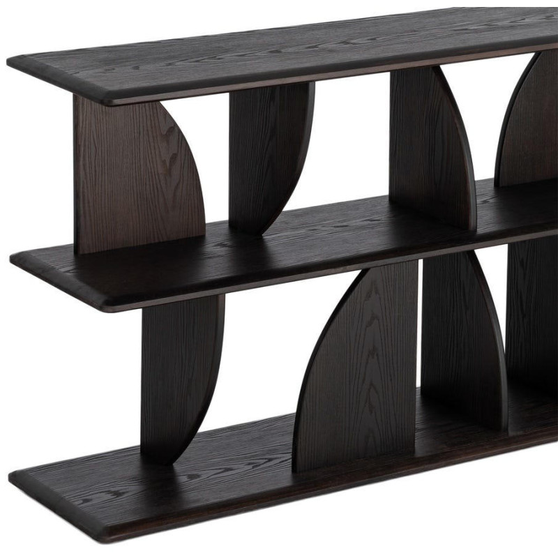 Étagère basse design bois d’hévéa...