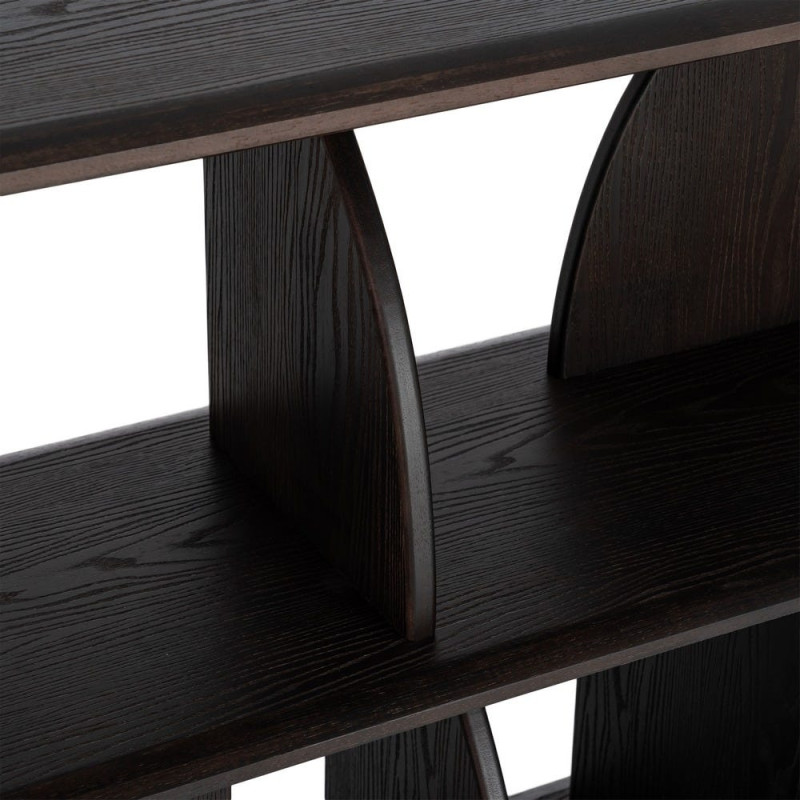 Étagère basse design bois d’hévéa...