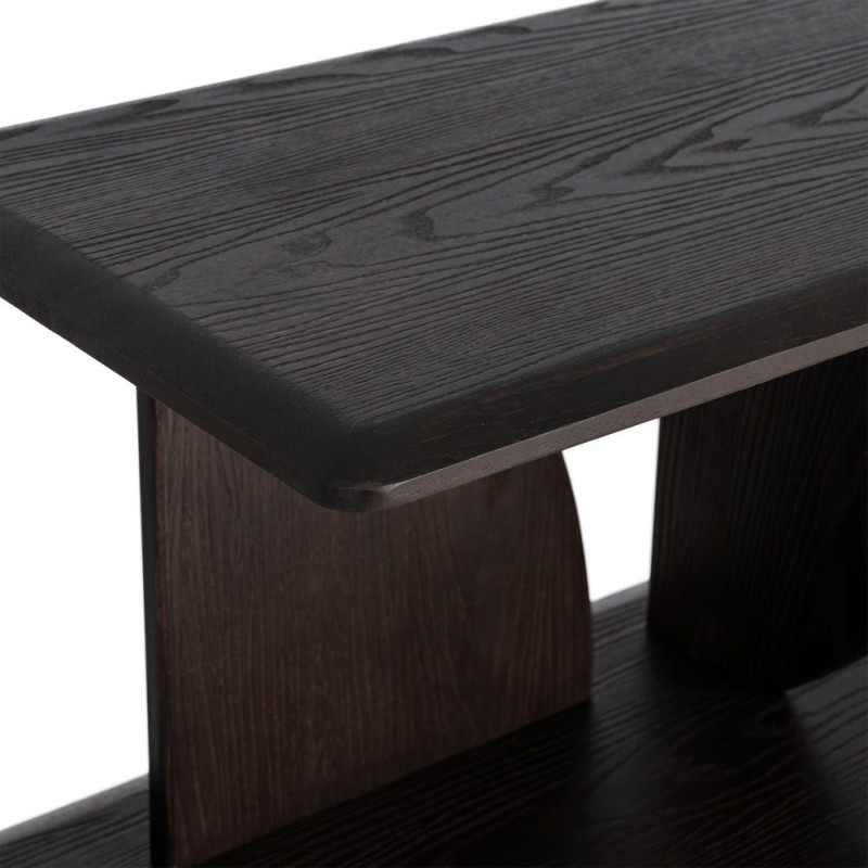 Étagère basse design bois d’hévéa...