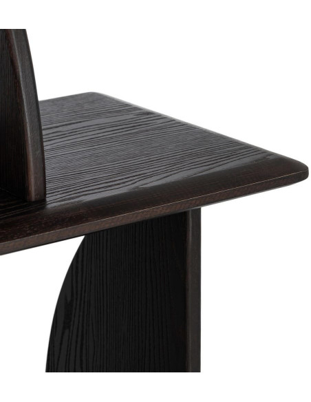 Étagère bibliothèque design bois d’hévéa marron 180x38x161 cm Como
