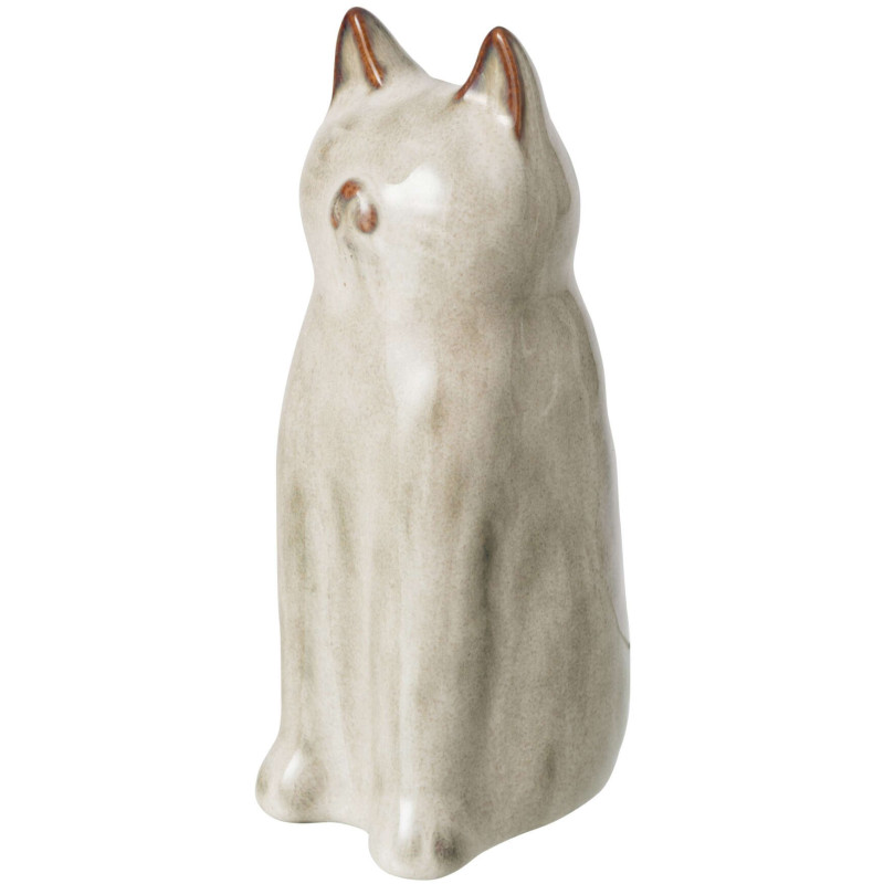 Vase chat porcelaine gris vert...