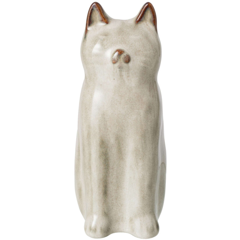 Vase chat porcelaine gris vert...