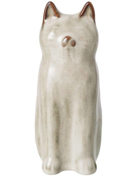 Vase chat porcelaine gris vert 9x7,5x17,5 cm Kotor