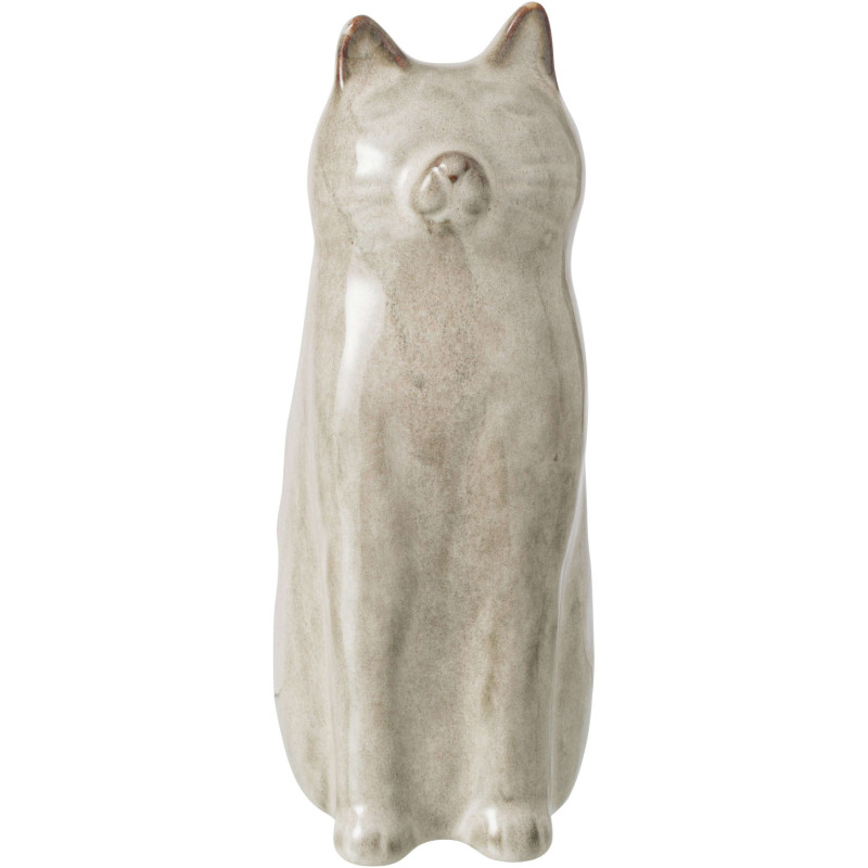 Vase chat porcelaine gris vert...