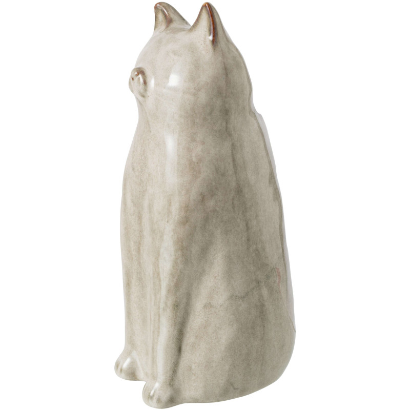 Vase chat porcelaine gris vert...