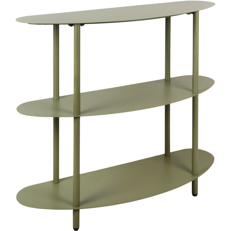 Console étagère métal vert olive...