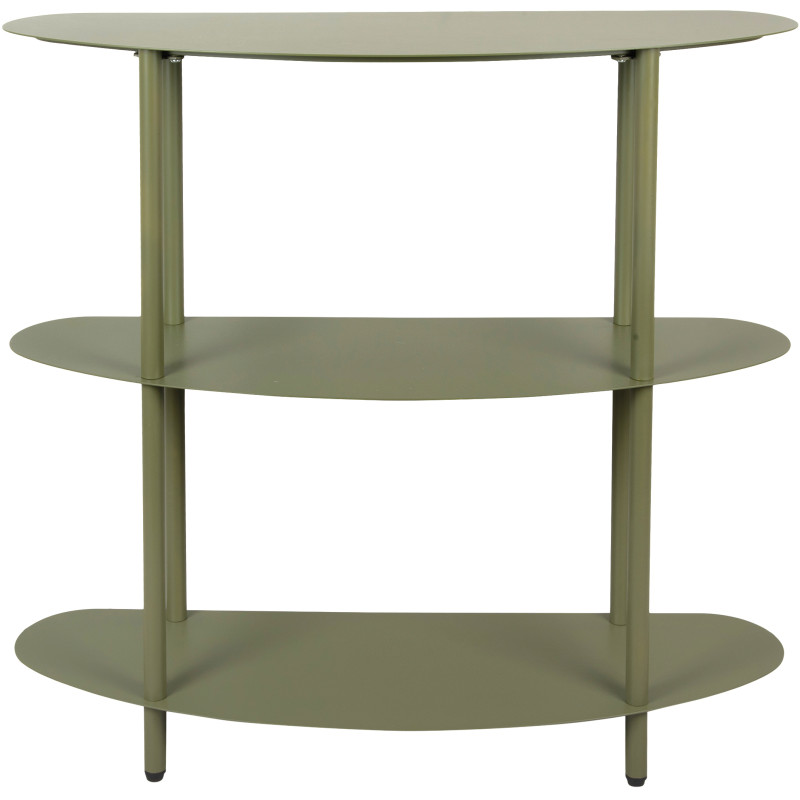 Console étagère métal vert olive...