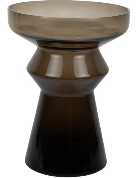 Vase verre marron fumé 30 cm Majesto