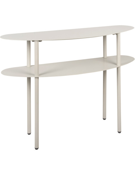 Console d’entrée métal gris chaud 90x28x72,5 cm Riqueza