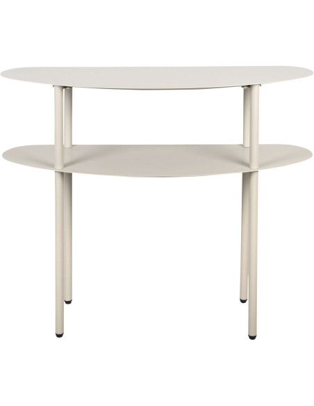 Console d’entrée métal gris chaud 90x28x72,5 cm Riqueza