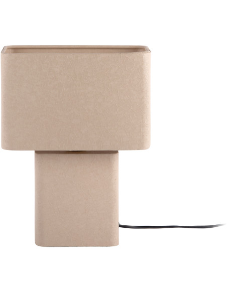 Lampe à poser métal gris chaud 24x14x33 cm Boaz Recto