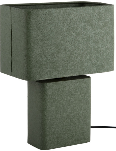 Lampe à poser métal vert kaki 24x14x33 cm Boaz Recto