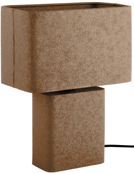Lampe à poser métal marron 33 cm Boaz Recto