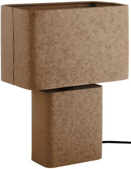 Lampe à poser métal marron 33 cm Boaz Recto