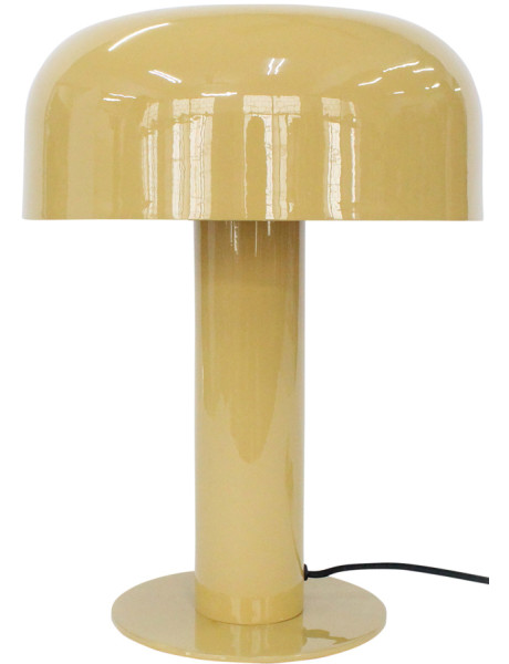 Lampe champignon métal jaune 42 cm Fornido
