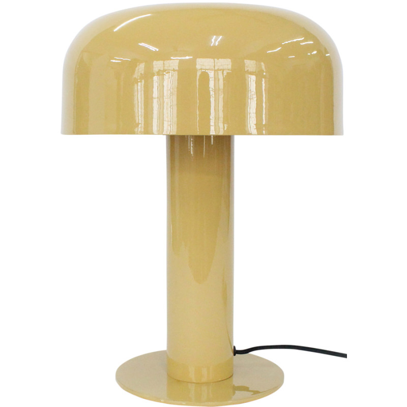 Lampe champignon métal jaune 42 cm...