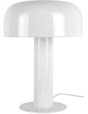 Lampe champignon blanche métal 42 cm Fornido