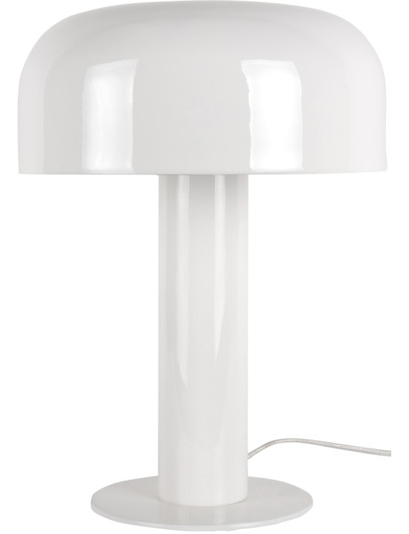 Lampe champignon blanche métal 42 cm Fornido