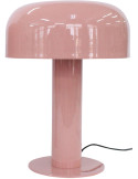 Lampe champignon rose poudré métal 42 cm Fornido