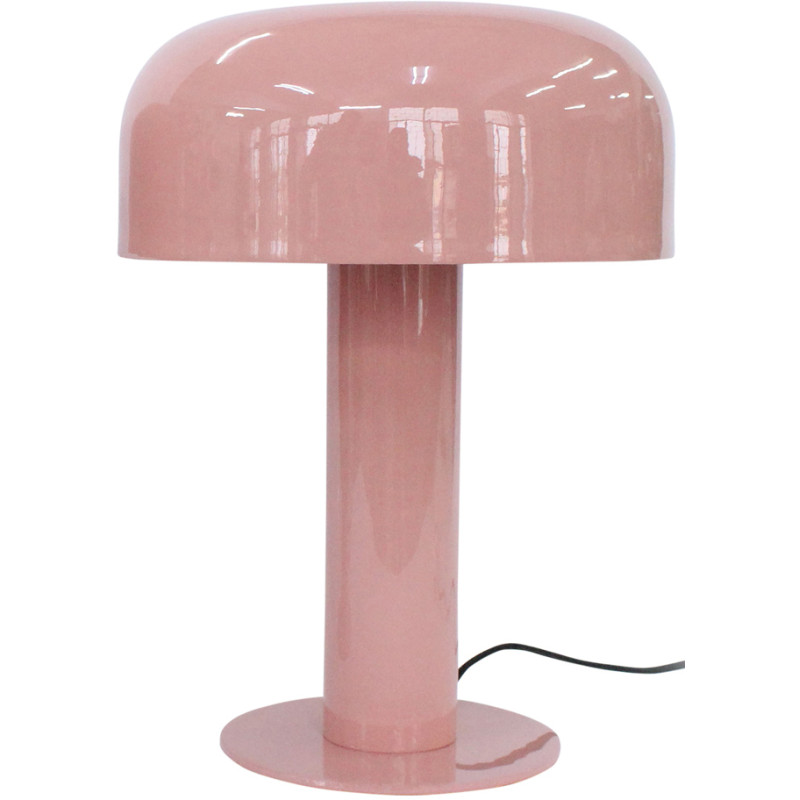 Lampe champignon rose poudré métal 42...