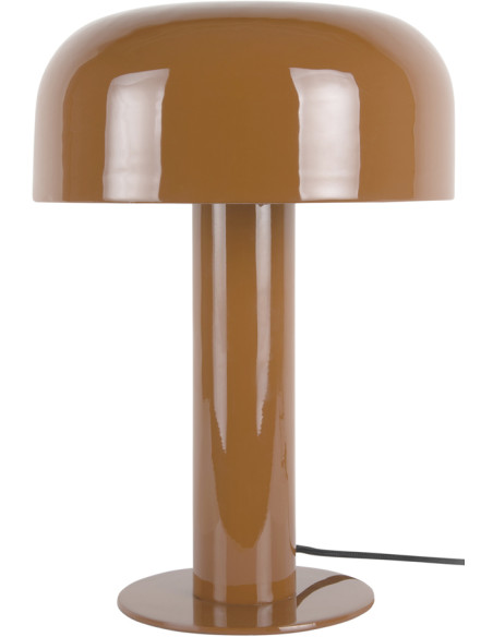 Lampe champignon marron métal 42 cm Fornido