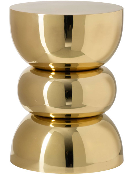 Table d’appoint métal doré brillant 32x32x43,5 cm Spello