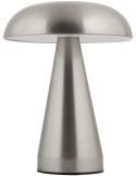 Lampe de table LED rechargeable fer nickel brossé 15,5x20,5 cm Rachel