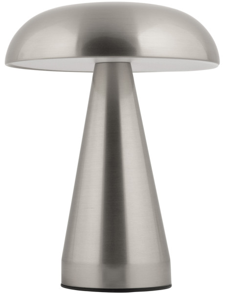 Lampe de table LED rechargeable fer nickel brossé...