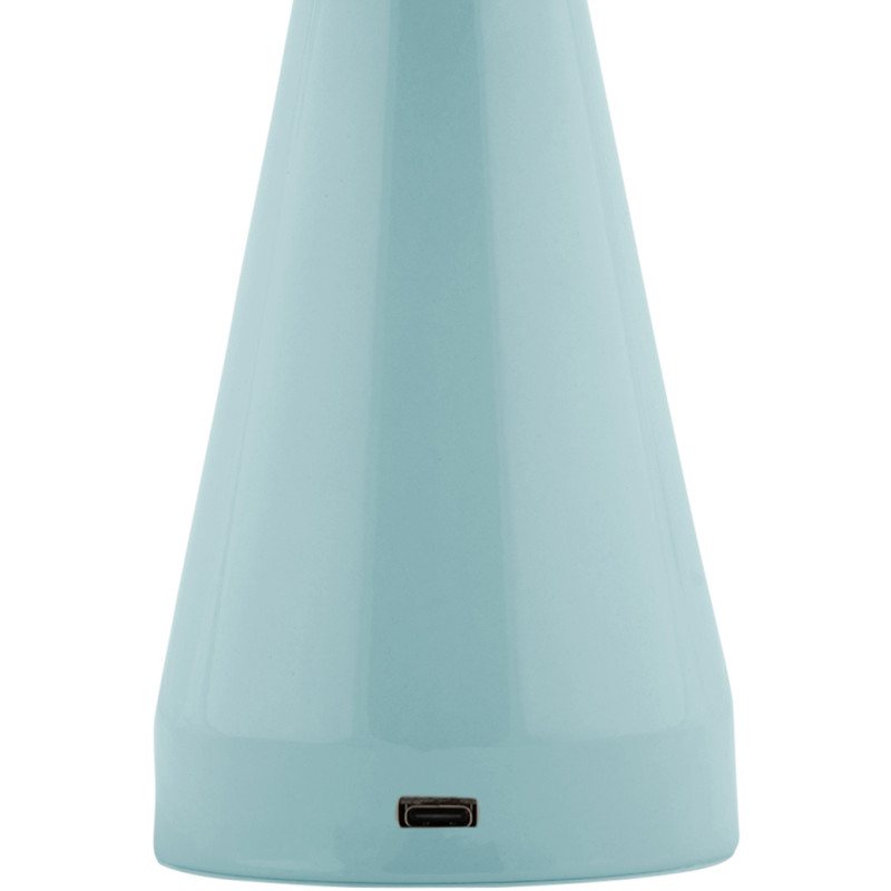 Lampe de table LED rechargeable bleu...